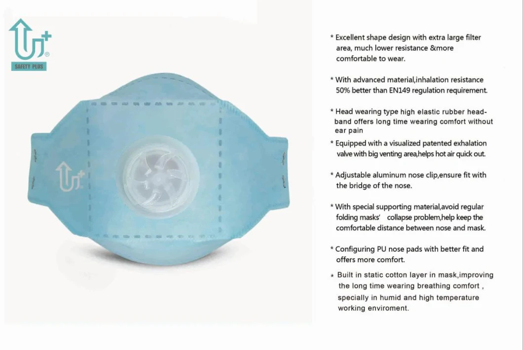 Wholesale 6-Ply Prevention FFP2 KN95 Face Mask with Active Carbon Layer and Valve